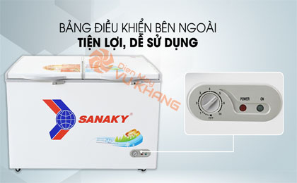 Bảng điều khiển bên ngoài - Tủ đông Sanaky VH 5699HY 