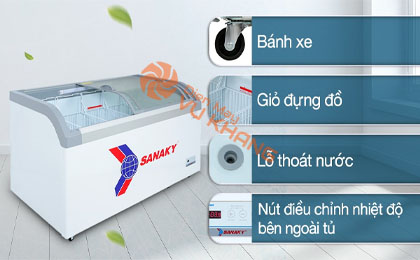 Tủ đông Sanaky 500 lít VH-888KA - Tiện ích