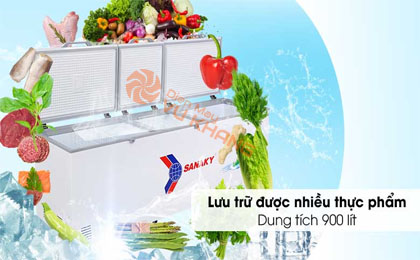 Tủ đông Sanaky 900 lít VH-1199HY - Dung tích