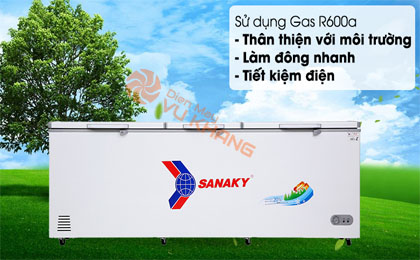 Tủ đông Sanaky 900 lít VH-1199HY - Gas R600a