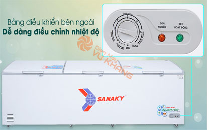 Tủ đông Sanaky 1143.5 lít VH-1399HY3 - Dễ dàng điều chỉnh nhiệt độ