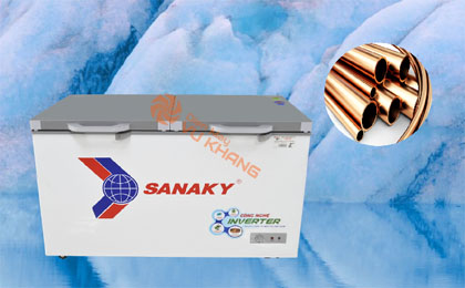 Tủ đông Sanaky Inverter 305 lít VH-4099A4K Dàn lạnh bằng đồng