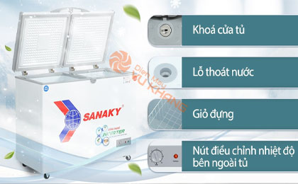 Tủ đông Sanaky Inverter 220 lít VH-2899W3 - Tiện ích