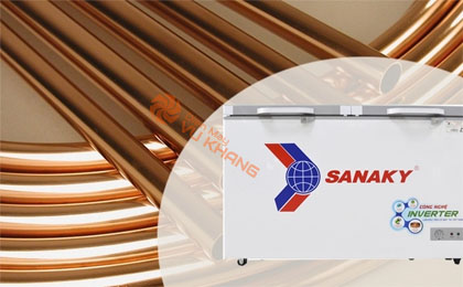 Tủ đông Sanaky Inverter 235 lít VH-2899A4K dàn lạnh bằng đồng nguyên chất