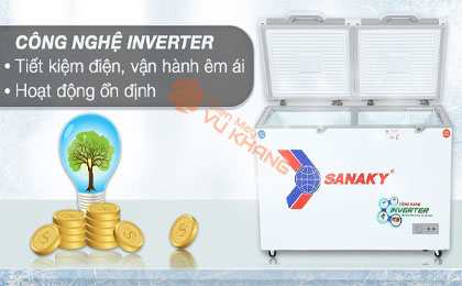 Tủ đông Sanaky Inverter 280 lít TD.VH4099W4K - Công nghệ Inverter