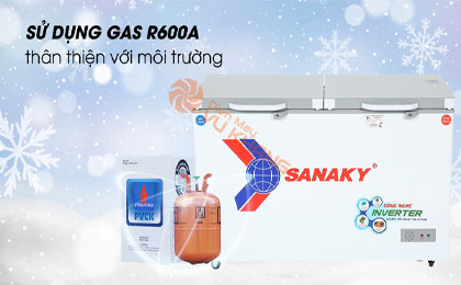 Tủ đông Sanaky Inverter 280 lít TD.VH4099W4K - Gas R600a