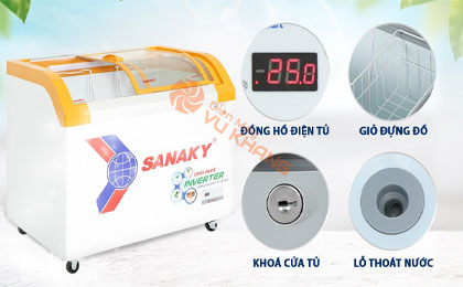 Tủ Đông Sanaky Inverter 280 lít VH-3899K3B - Tiện ích