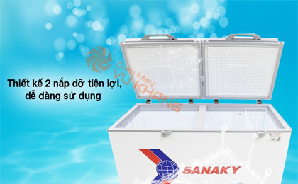 2 nắp dở - Tủ đông Sanaky Inverter 305 lít TD.VH4099A4K