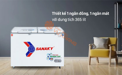 Tủ Đông Sanaky Inverter 365 Lít VH-5699W3 - Thiết kế