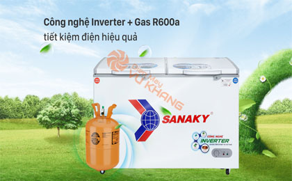 Tủ Đông Sanaky Inverter 365 Lít VH-5699W3 - Công nghệ tiết kiệm điện