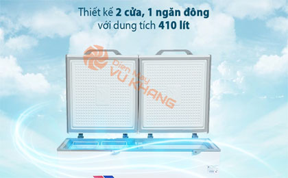 Tủ đông Sanaky Inverter 410 lít VH-5699HY3 - Tổng quan thiết kế