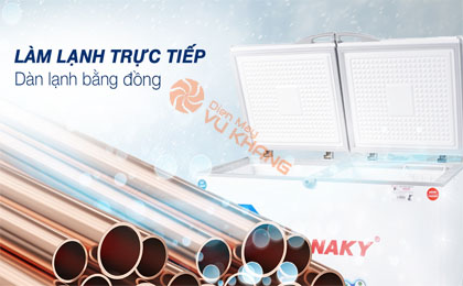 Tủ đông Sanaky Inverter 485 lít VH-6699W3 - Làm lạnh trực tiếp