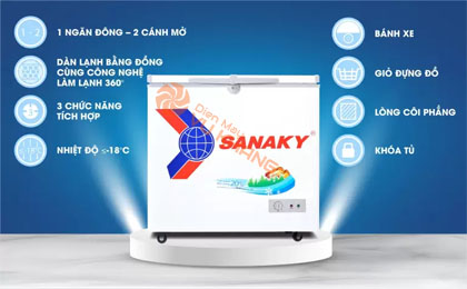 Tủ đông Sanaky VH-2599A1 250 lít