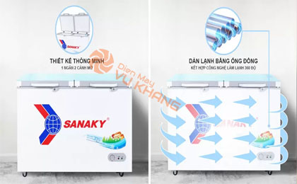 tủ đông 1 ngăn 2 cánh sanaky vh-2899a2kd