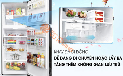 Tủ lạnh LG Inverter 393 lít GN-L422GB - Khai đá di động