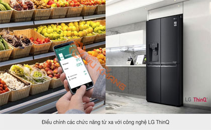 Tủ lạnh LG Inverter 494 lít GR-D22MB - Chức năng ThinkQ