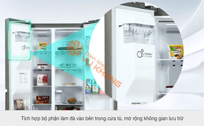 Tủ lạnh LG Inverter 635 Lít GR-D257JS - Ngăn đá tinh gọn