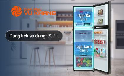 Tủ lạnh Samsung Inverter 302 Lít RT29K503JB1/SV - Ngăn đá và ngăn lạnh