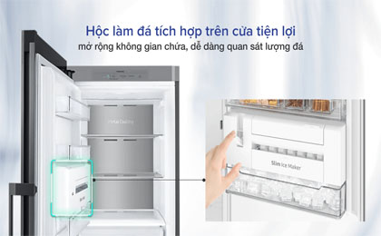 Tủ lạnh Samsung RZ32T744535/SV -Hộc làm đá tích hợp trên cửa tiện lợi