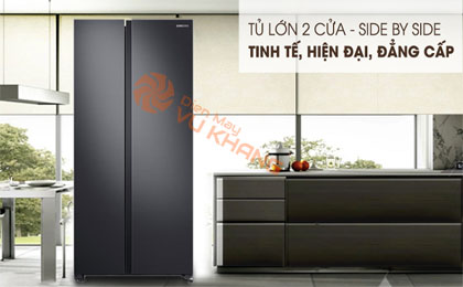 Tủ lạnh Samsung Inverter 655 lít RS62R5001B4/SV - Thiết kế Side by side