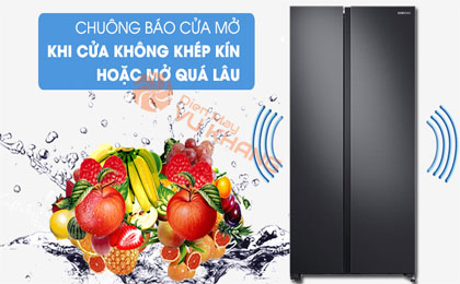 Tủ lạnh Samsung Inverter 655 lít RS62R5001B4/SV - Chuông báo cửa