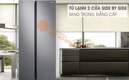 Tủ lạnh Samsung Inverter 655 lít RS62R5001M9/SV - Thiết kế Side by side