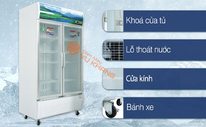 Tủ mát Sanaky 1100 lít VH-1209HP - Tiện ích