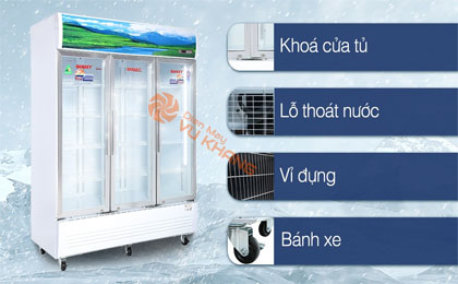 Tủ mát Sanaky 1400 lít TM.VH1520HP - Tiện ích