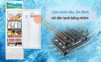 Tủ mát Sanaky 240 lít TM.VH308KL - Dàn lạnh bằng nhôm