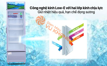 Tủ Mát Sanaky 290 lít TM.VH358KL - Công nghệ kính Low-E