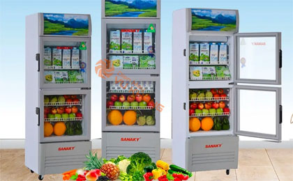 Tủ mát Sanaky 290 lít VH-358WL - dàn lạnh bằng nhôm