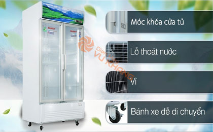 Tủ Mát Sanaky 900 lít Inverter VH-1009HP3 - Tiện ích