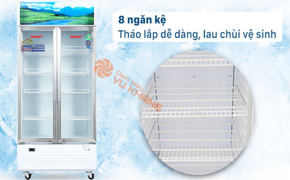 Tủ Mát Sanaky 800 lít TM.VH1009HP - 8 ngăn kệ