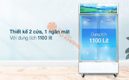 Tủ mát Sanaky Inverter 1100 lít TM.VH1209HP3 - Tổng quan thiết kế