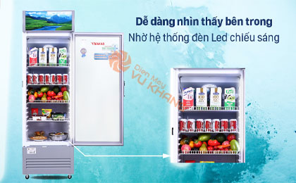 Tủ Mát Sanaky Inverter 290 lít TM.VH358K3L - Đèn Led chiếu sáng