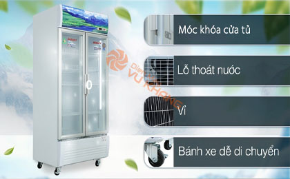 Tủ mát Sanaky Inverter 700 lít VH-8009HP3 - Tiện ích