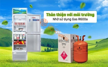 tủ mát sanaky inverter VH 218W3L sử dụng gas r600a