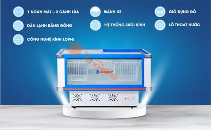 Tủ mát Sanaky VH-299K Dàn lạnh đồng